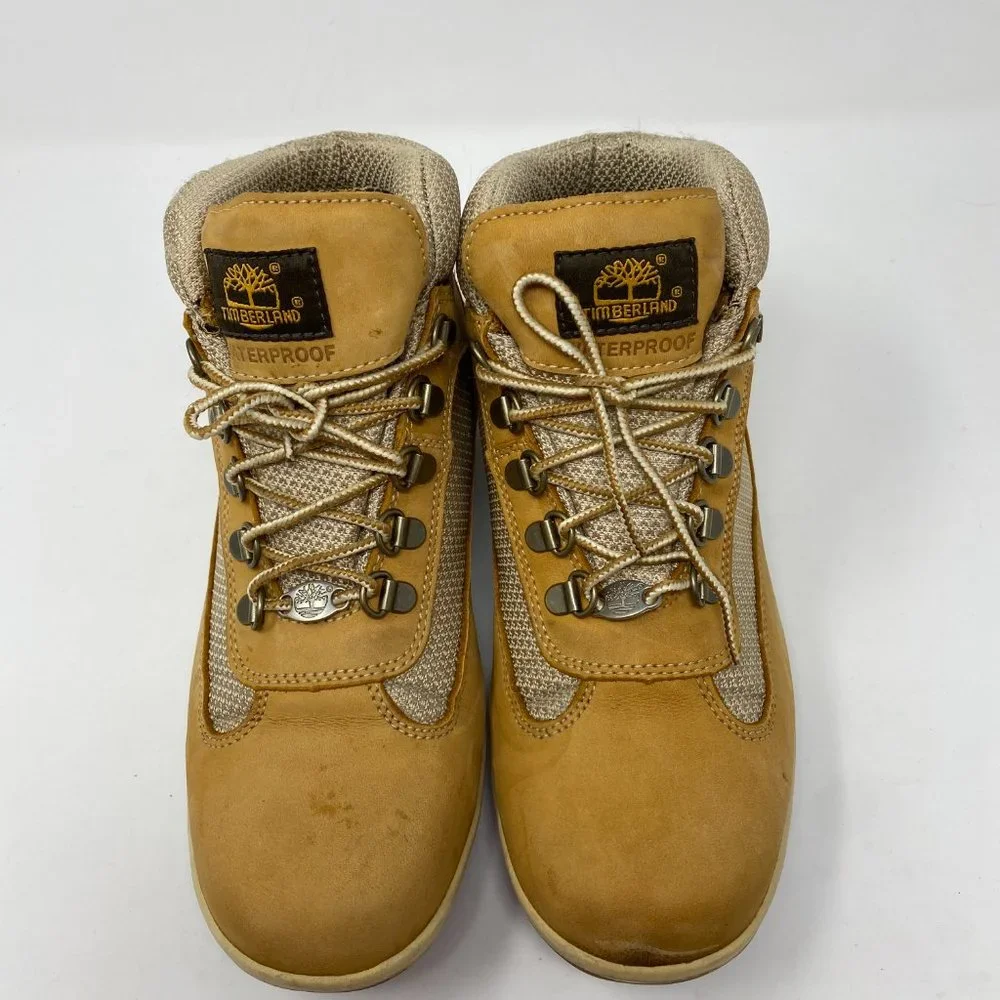 Timberland Waterproof Ankle Boots Hiking Outdoor Genuine Leather Shoes Size 8M